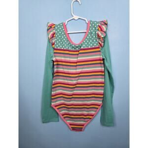 Matilda Jane Dance Off Leotard Size 14 Striped Long Sleeved NWOT With **Flaws**